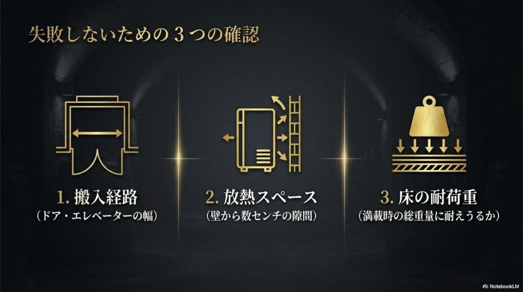 ワインセラーをご購入される前の最重要チェックポイント