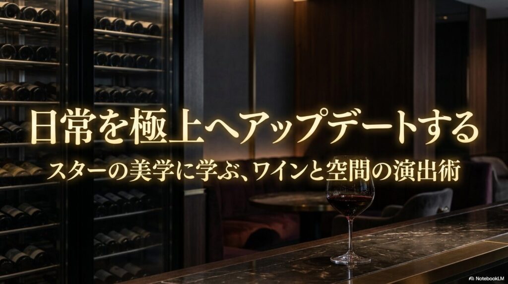 スターの美学に学ぶ、ワインと空間の演出術で日常を極上へアップデート