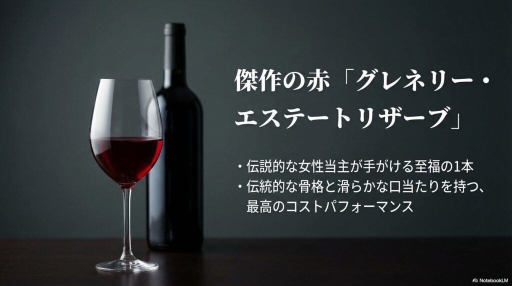 傑作の赤 グレネリー・エステートリザーブ・レッド