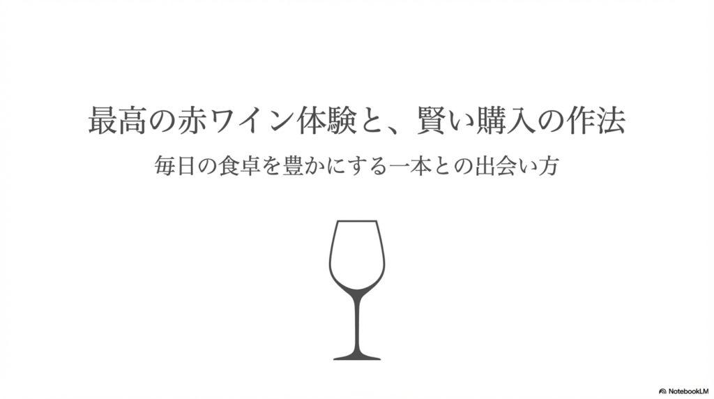 最高の赤ワイン体験と、毎日の食卓を豊かにする一本との出会い方・賢い購入の作法
