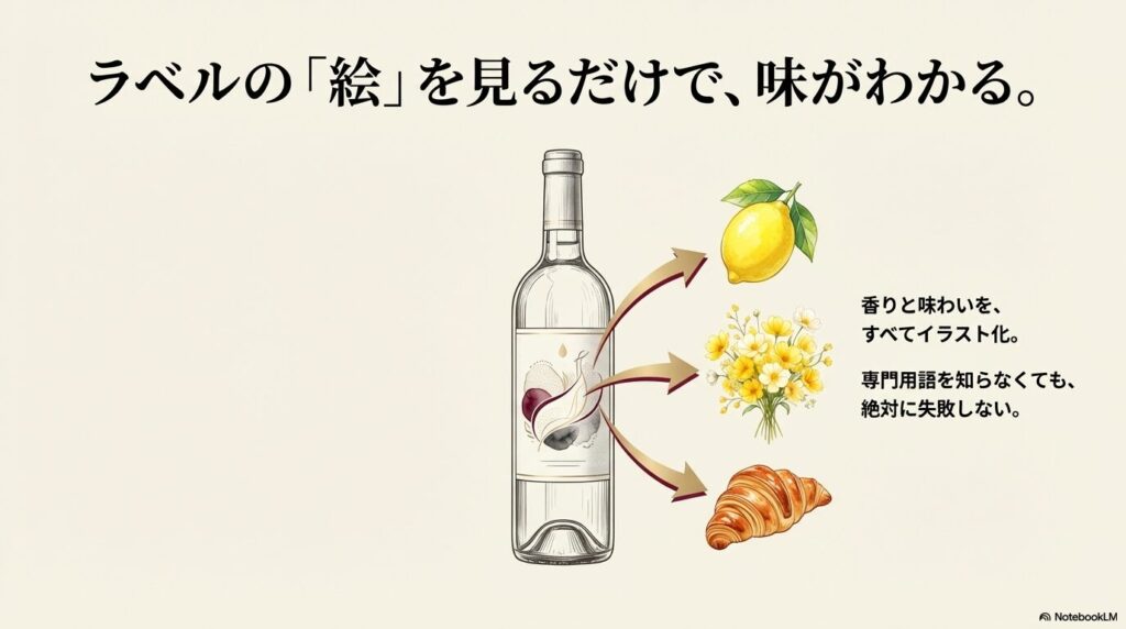 「大人のための、ワインの学校。知れば知るほど、ワインはおいしい。そして、もっと楽しい。」というビコーズワインのコンセプトメッセージ