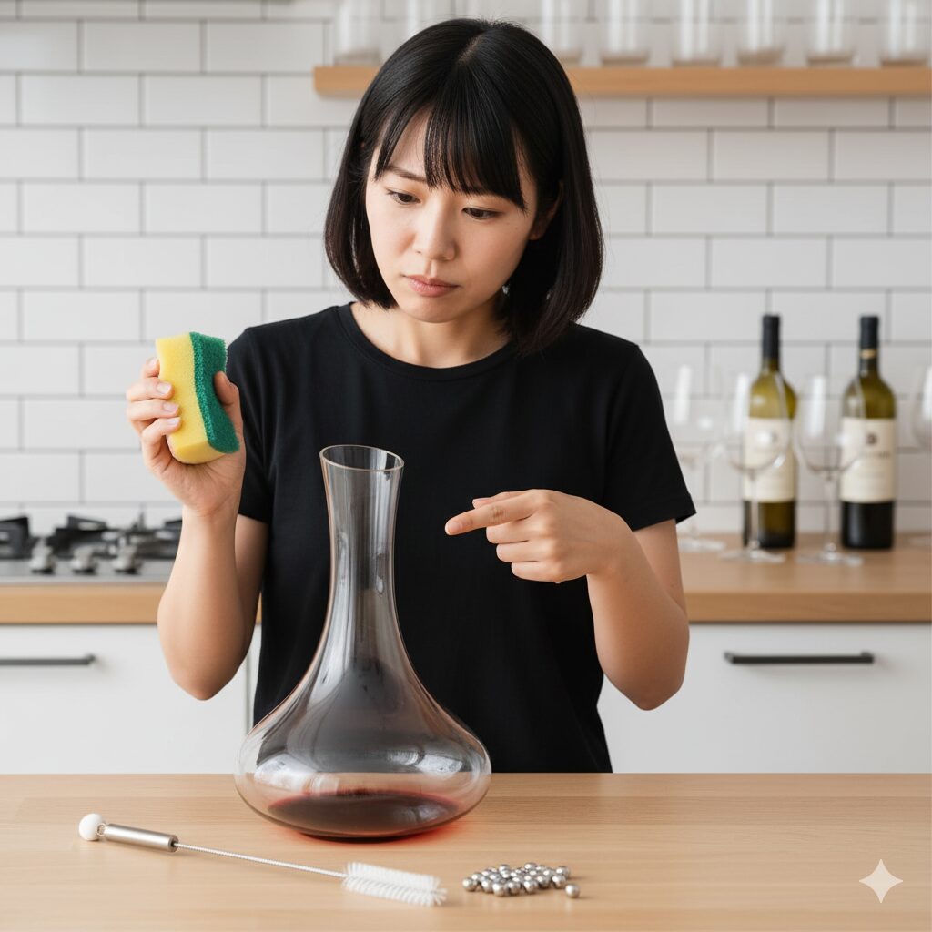 初心者が困るデキャンタの洗い方