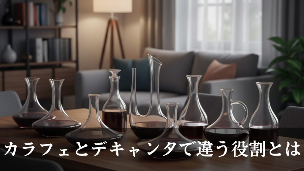 カラフェとデキャンタの違いとは？量の違いやタイプ、選び方も徹底解説