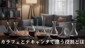 カラフェとデキャンタの違いとは？量の違いやタイプ、選び方も徹底解説