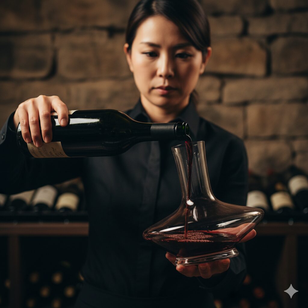 デキャンタの目的はワインの「改善」