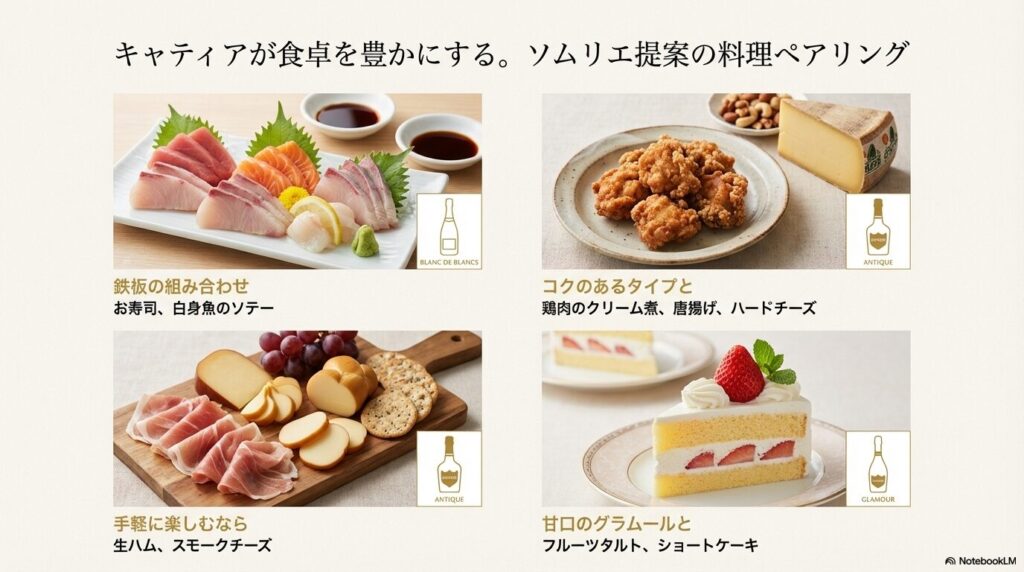 キャティアに合う料理とマリアージュ