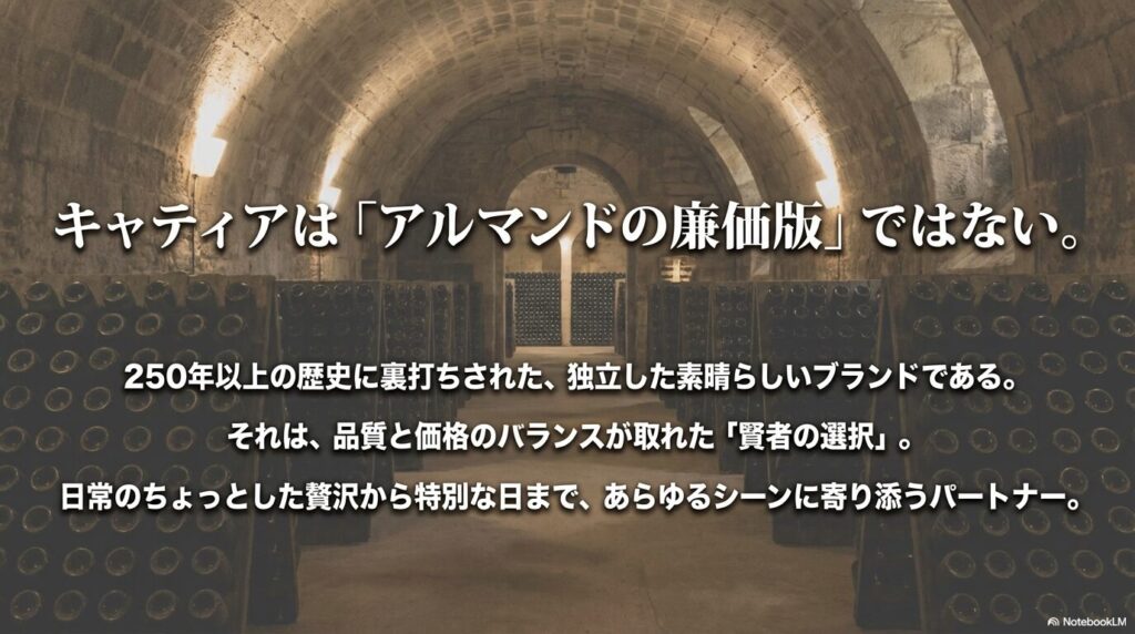 アルマンドの生みの親キャティア シャンパンの実力