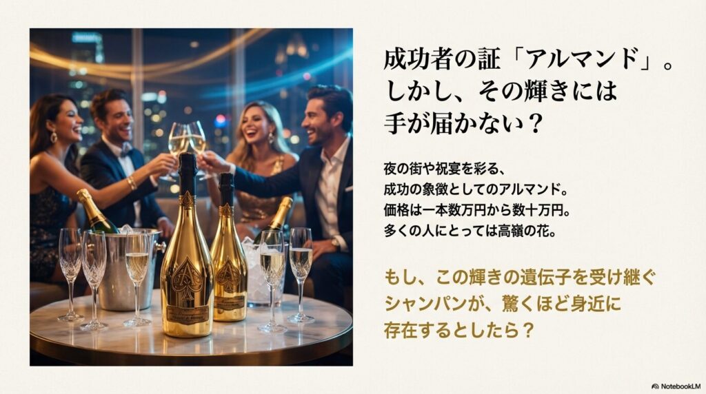 高級酒アルマンドとキャティアの関係