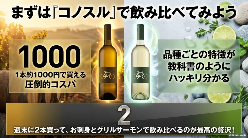 1本約1000円で買える圧倒的コスパで、品種ごとの特徴が教科書のように分かるおすすめワイン「コノスル」
