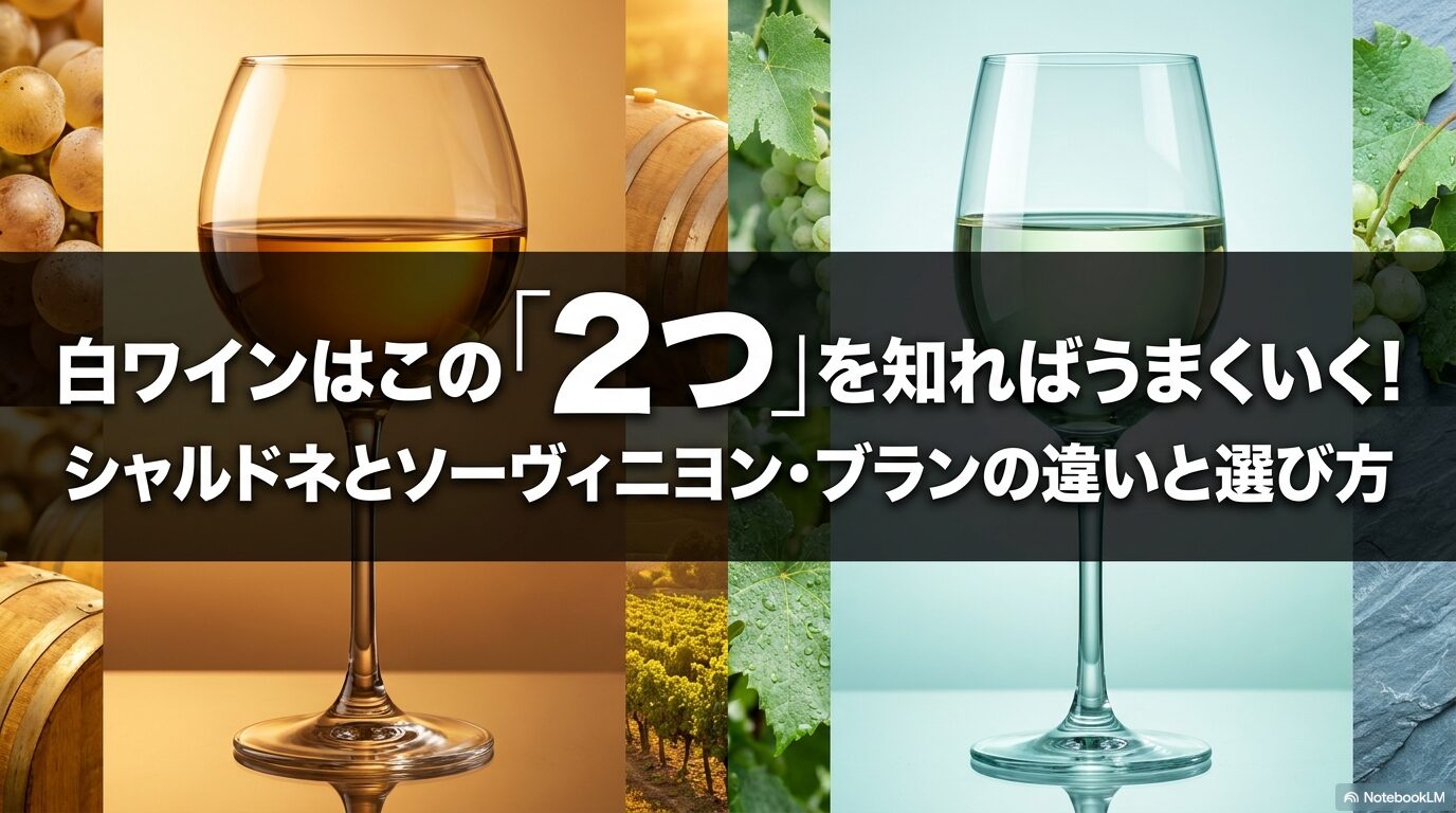 白ワインはこの「2つ」を知ればうまくいく!シャルドネとソーヴィニヨン・ブランの違いと選び方