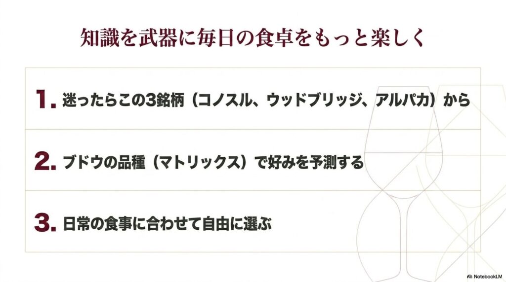 知識を武器に毎日の食卓をもっと楽しくするワイン選びのまとめ