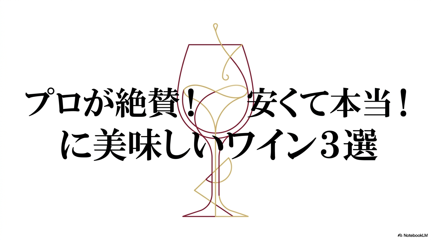 安くて本当に美味しいワイン3選