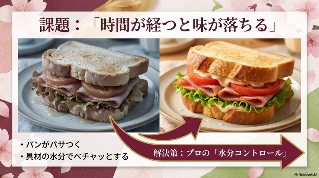 パンのパサつきやベチャつきを解決するプロの水分コントロールの説明