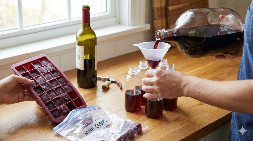 余った料理用の赤ワインを鮮度良く保つ保存の秘訣