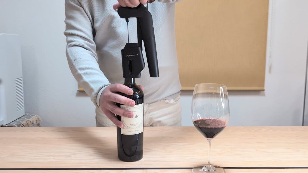 注ぎ終わりのガス抜き画像