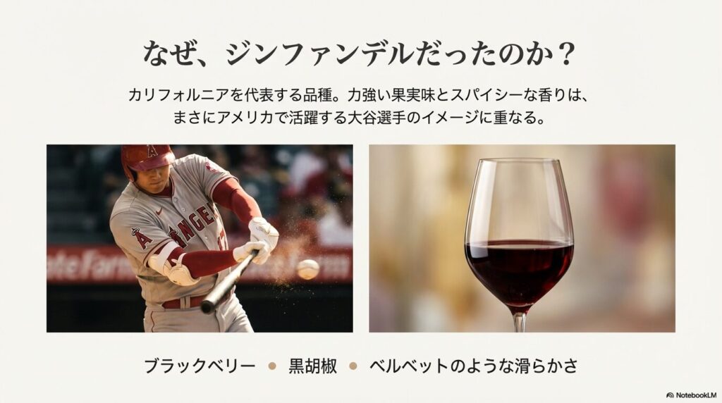 大谷翔平の野球画像と赤ワイン