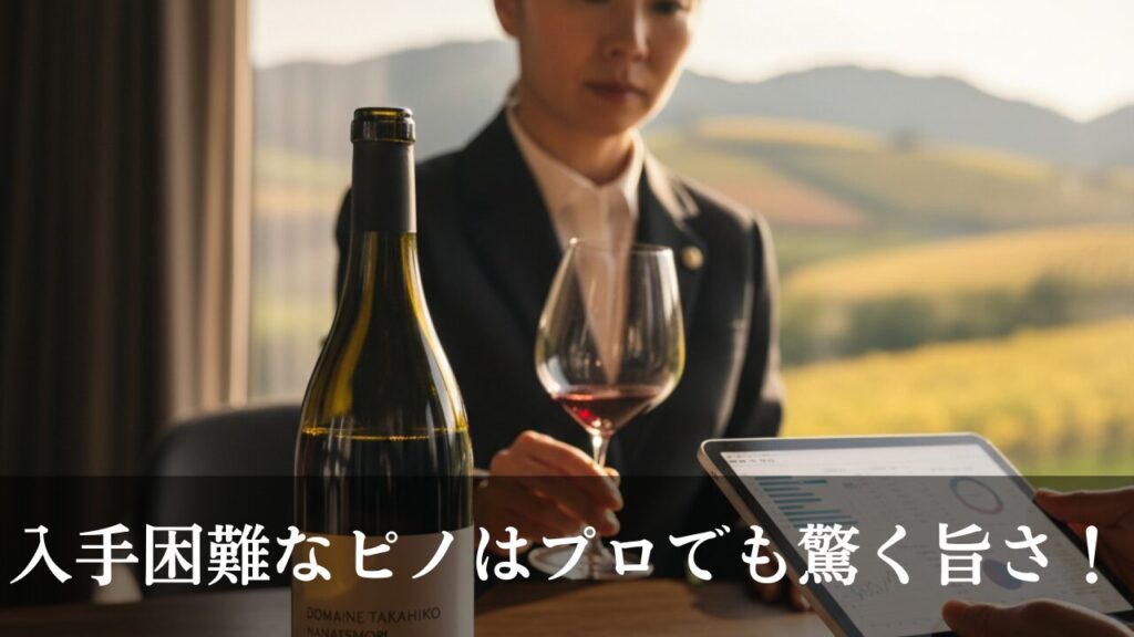 ドメーヌ・タカヒコ ナナツモリ ピノ・ノワールの値段とプロ評価は？