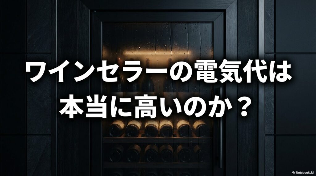 ワインセラーの電気代は高いという誤解と、小型なら1ヶ月約300円という真実の解説