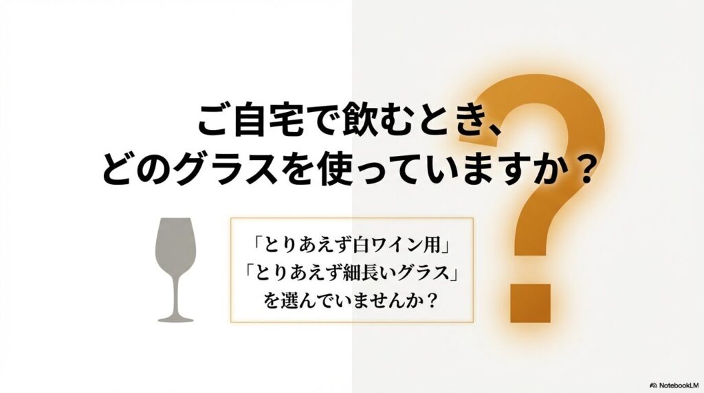 自宅でオレンジワインを飲むとき、とりあえず白ワイン用や細長いグラスを選んでいませんか？