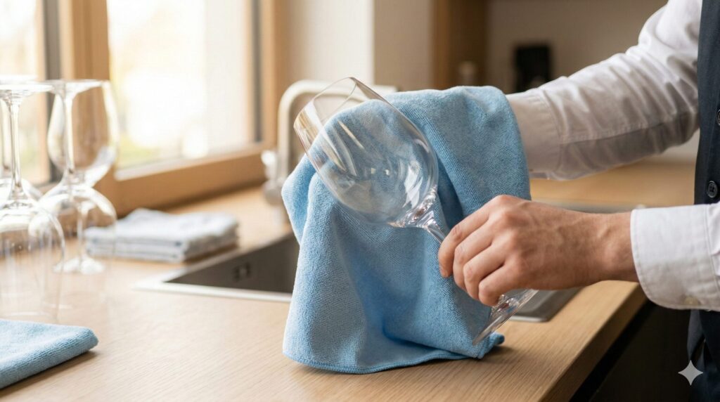 ワイングラスの洗い方と究極の拭き上げ