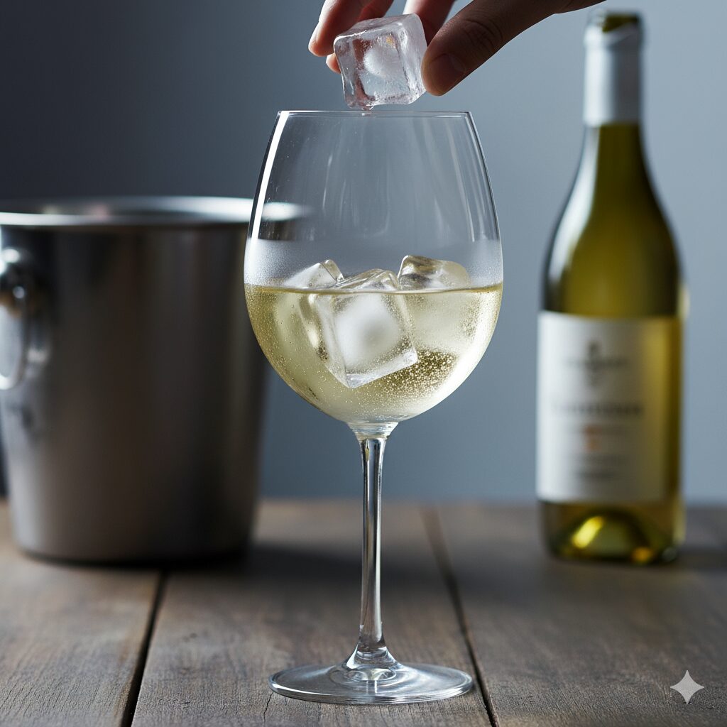 白ワインに氷を入れるとどうなる？