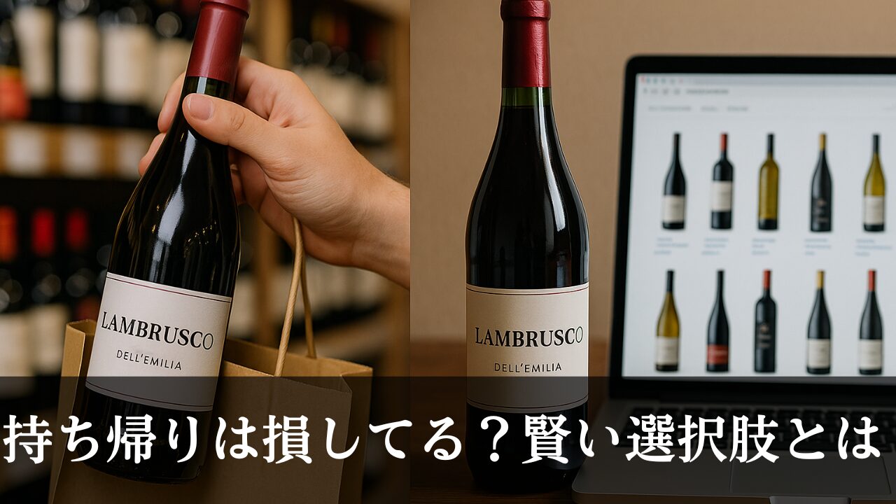 ランブルスコ　店舗購入とネット購入