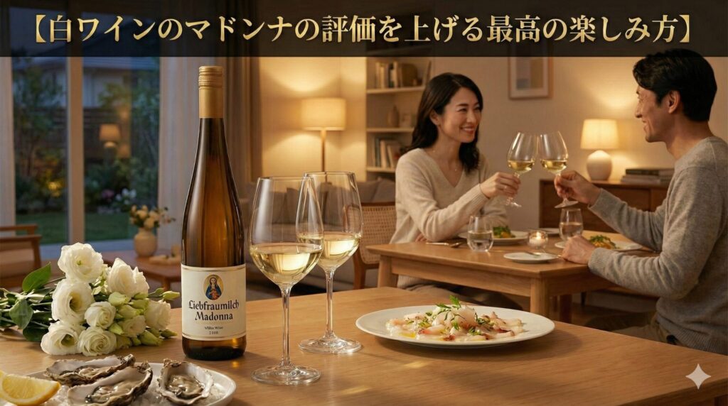 白ワインのマドンナの評価を上げる最高の楽しみ方