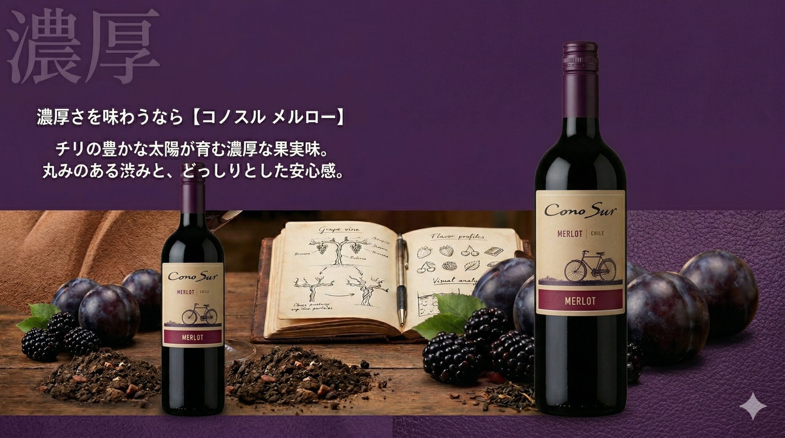 違いが分かるコノスルのメルロー