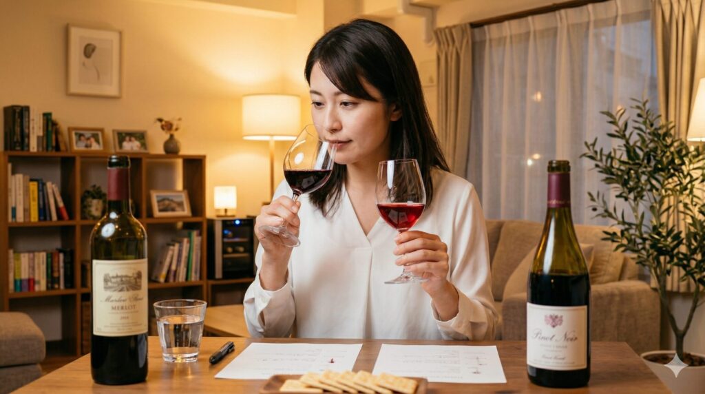 メルローとピノ・ノワールの違いを舌で体感！