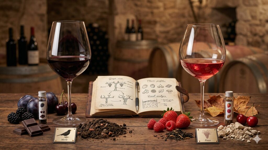 メルローとピノ・ノワールの違いを徹底解剖！