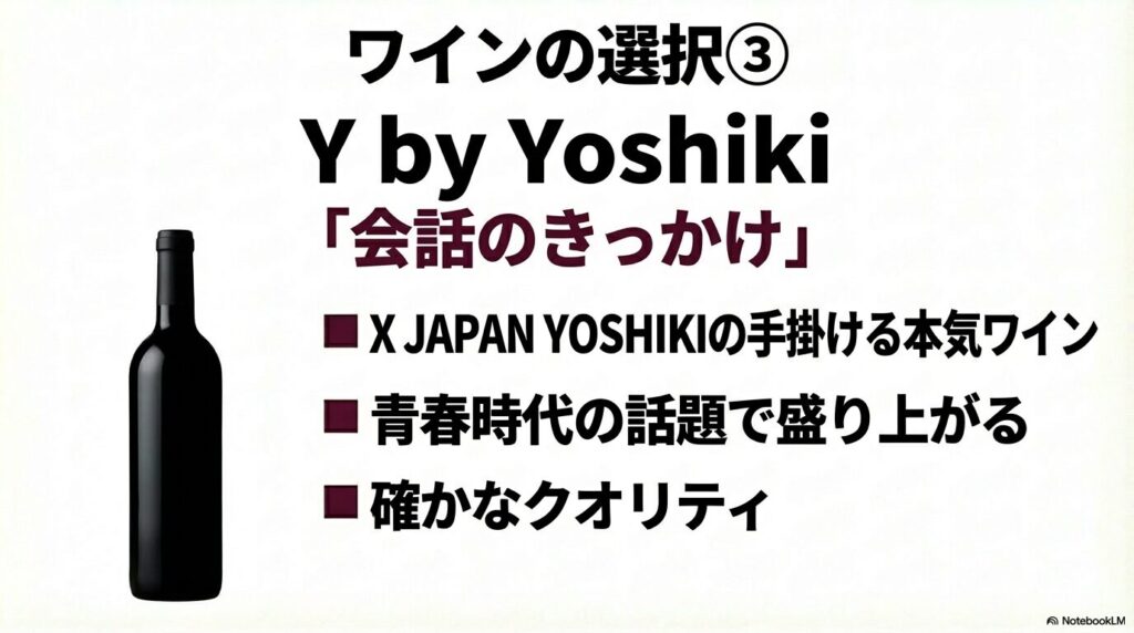 青春時代の話題で盛り上がるX JAPANのYOSHIKIが手掛ける確かなクオリティのワイン