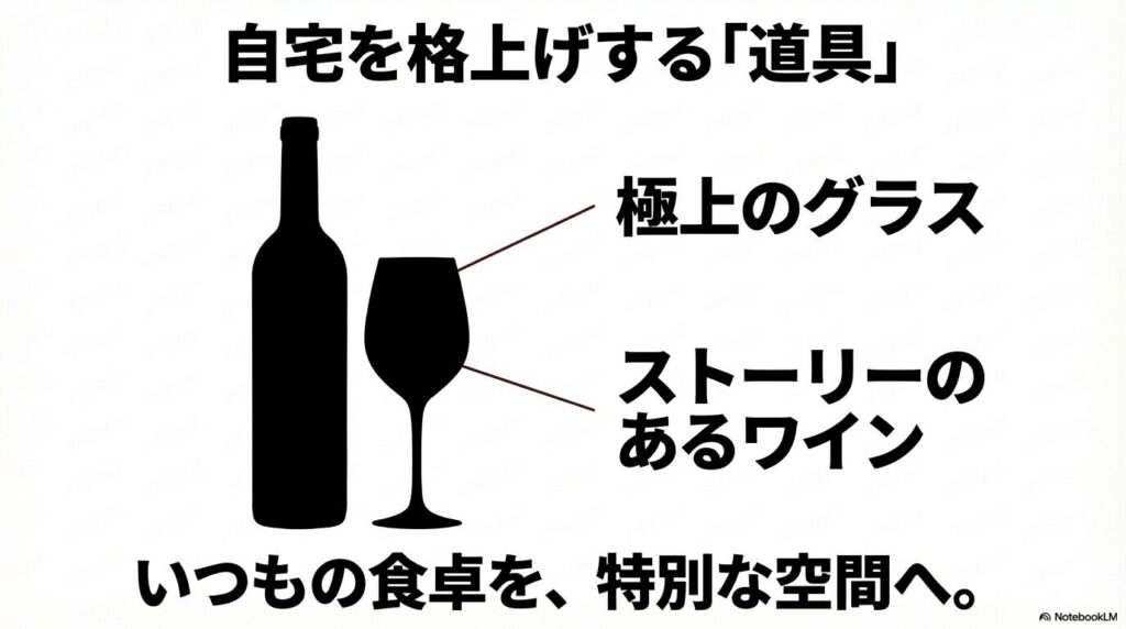 いつもの食卓を特別な空間へ変える極上のグラスとストーリーのあるワイン