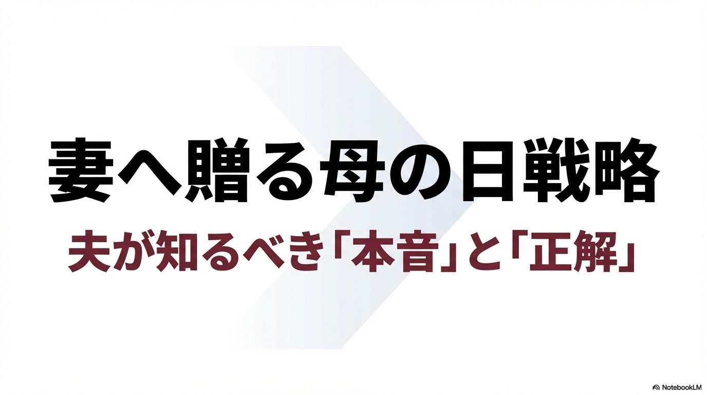 夫が知るべき「本音」と「正解」をまとめた、妻へ贈る母の日戦略