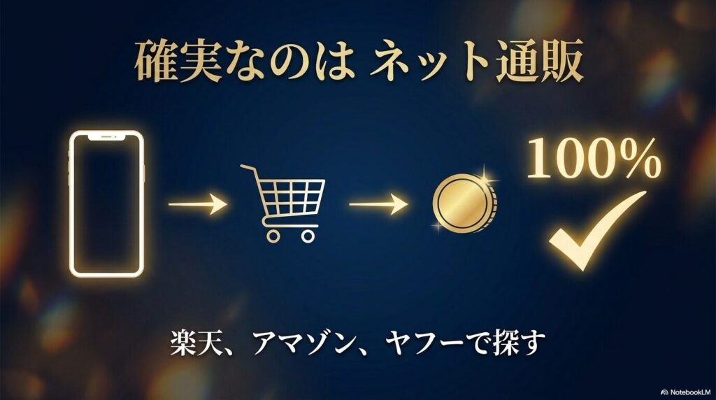 確実なのはネット通販での購入です。楽天、アマゾン、ヤフーで探すのがおすすめです。