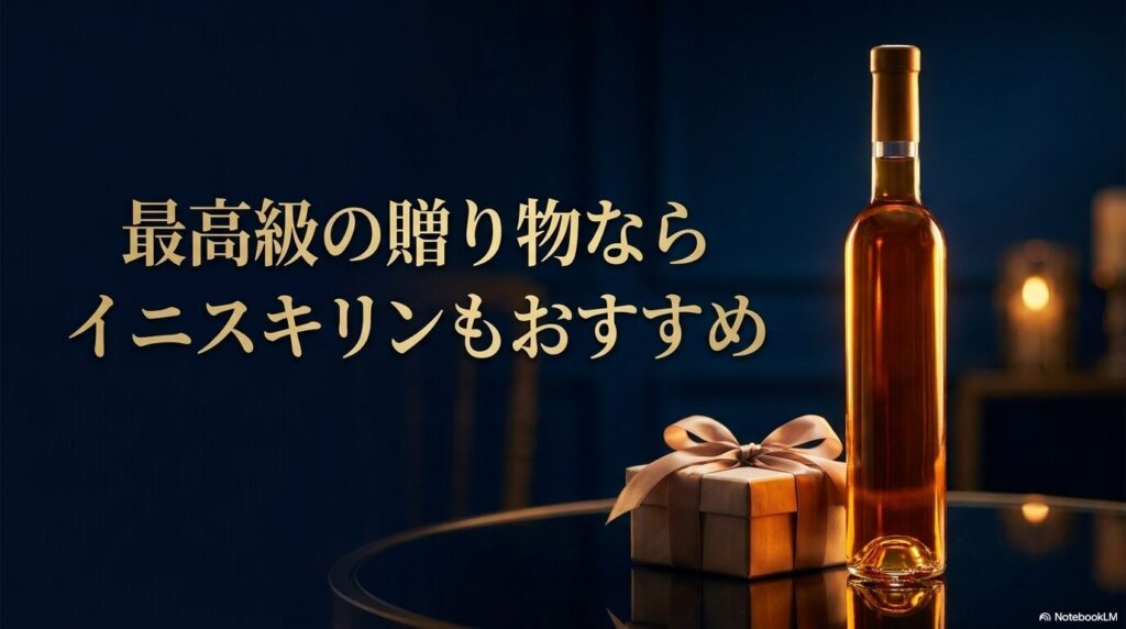 最高級の贈り物なら、プレミアムブランドのイニスキリンのアイスワインもおすすめです。