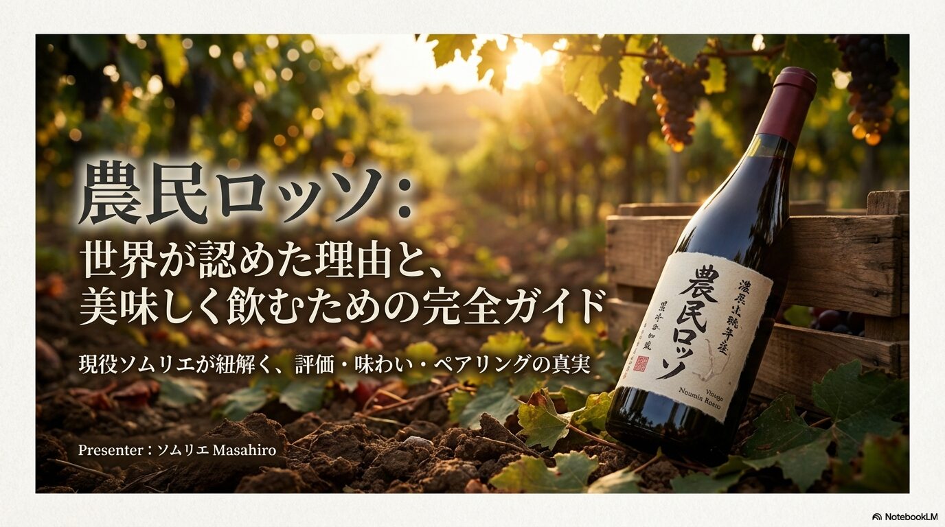 現役ソムリエが贈る農民ロッソの完全解説ガイド表紙