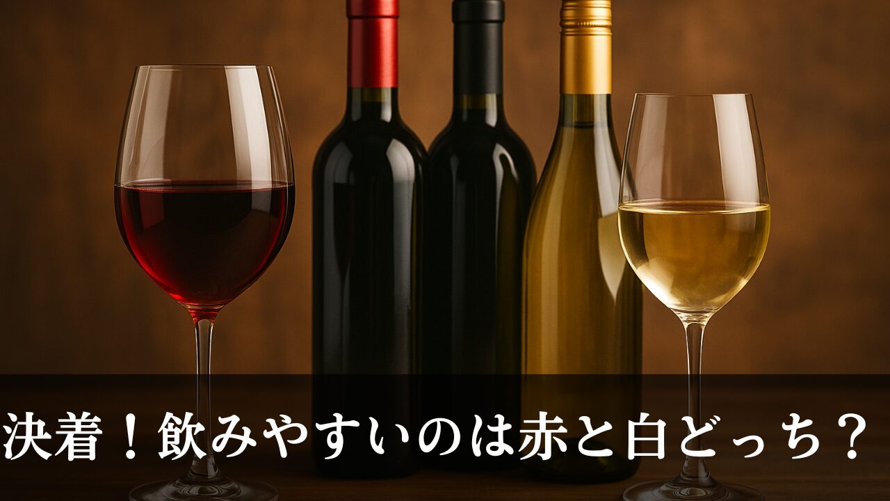 赤　白　ワイン　飲みやすい　どっち