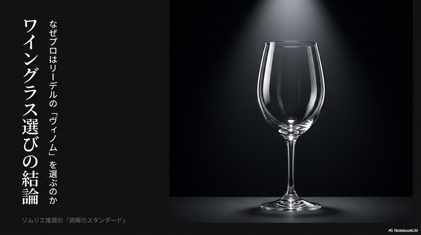 リーデルのワイングラス「ヴィノム」がソムリエに推奨される理由と究極のスタンダードとしての紹介
