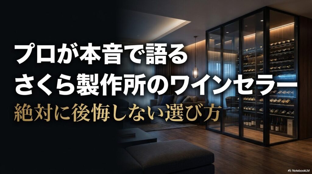 プロが本音で語るさくら製作所のワインセラー絶対に後悔しない選び方
