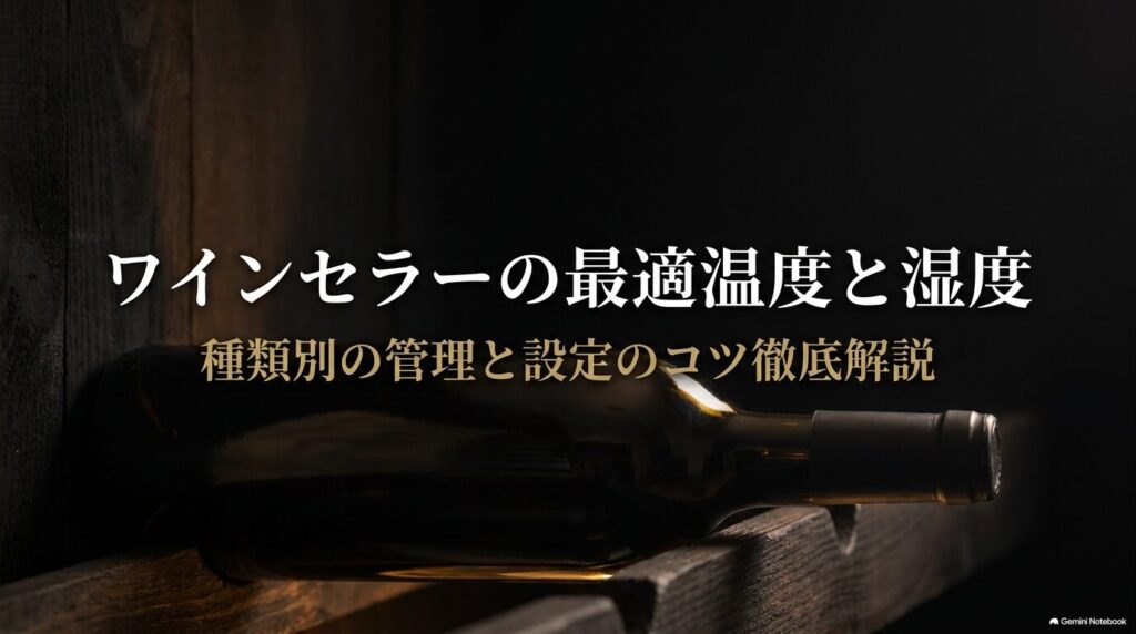 セラーの中に置かれたワイン