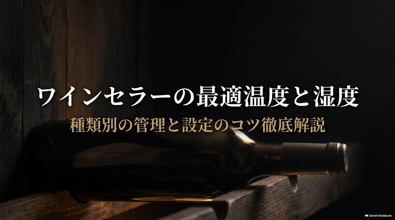セラーの中に置かれたワイン