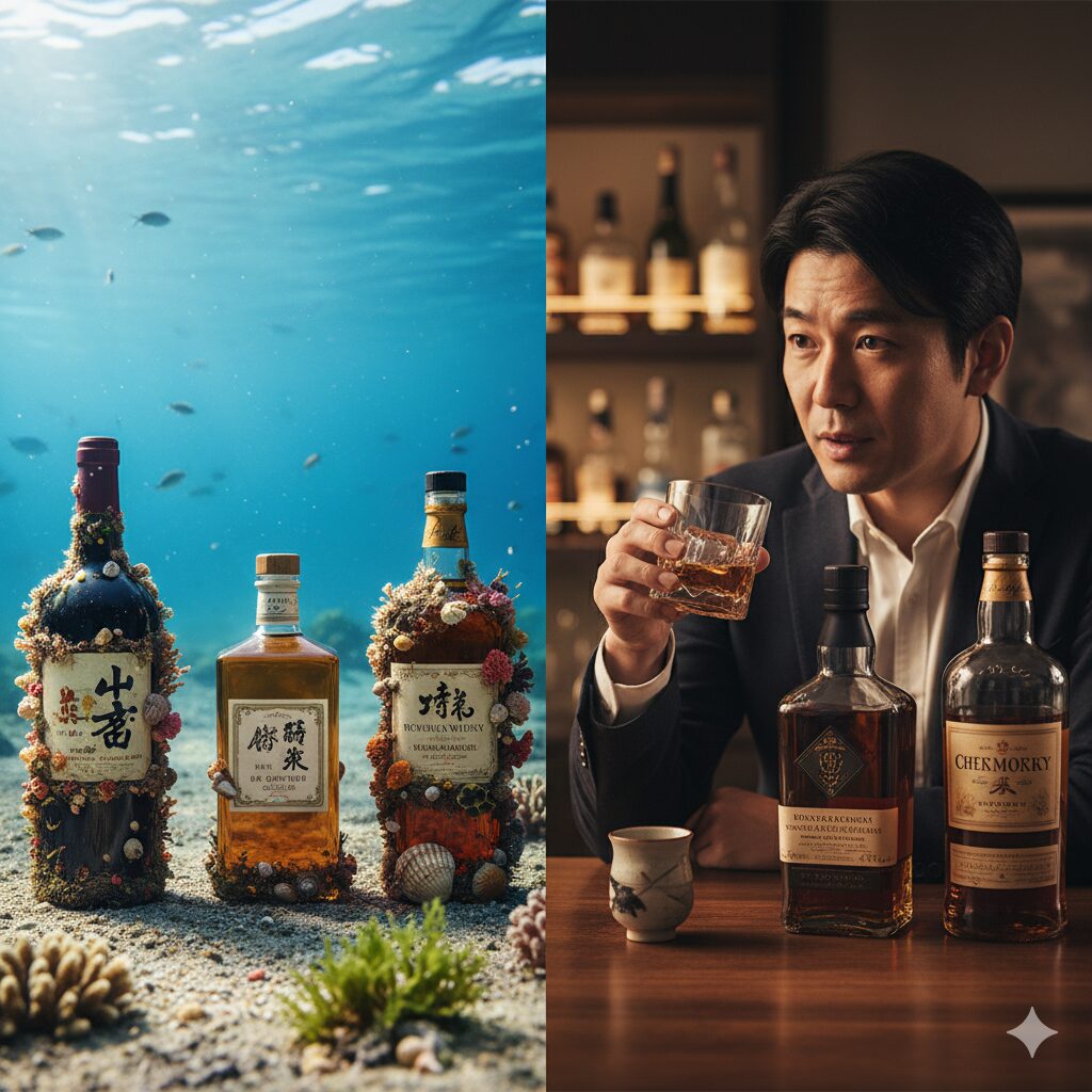 海底熟成酒はワインだけじゃない!ウイスキーや焼酎も