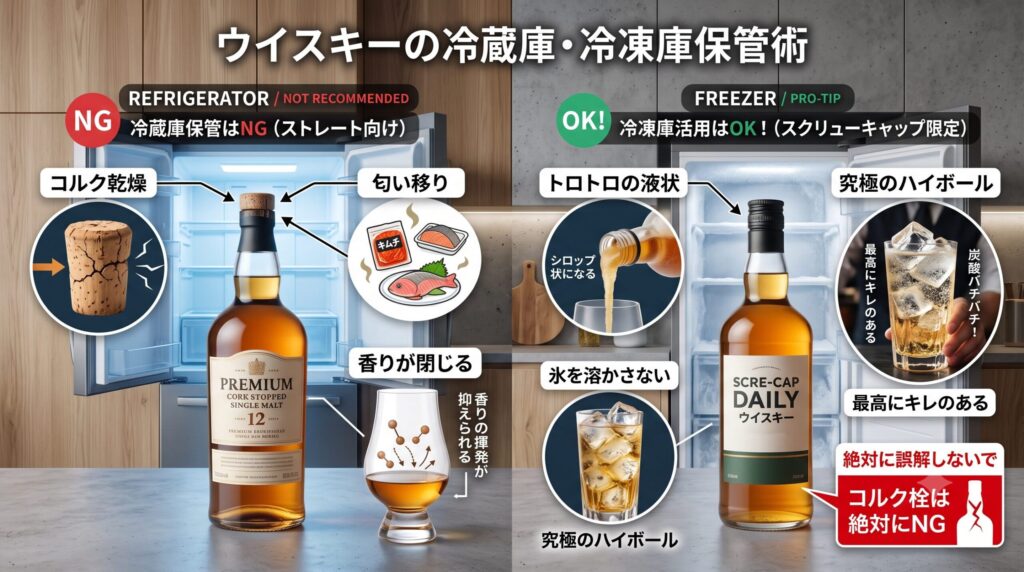 冷蔵庫での保管がNGとされる理由と冷凍庫の最強の活用法のイメージ画像