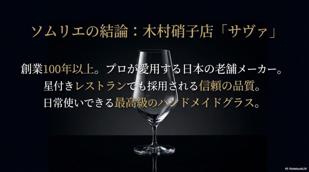 プロが愛用し星付きレストランでも採用される日本の老舗メーカー、日常使いできる最高級ハンドメイドグラス