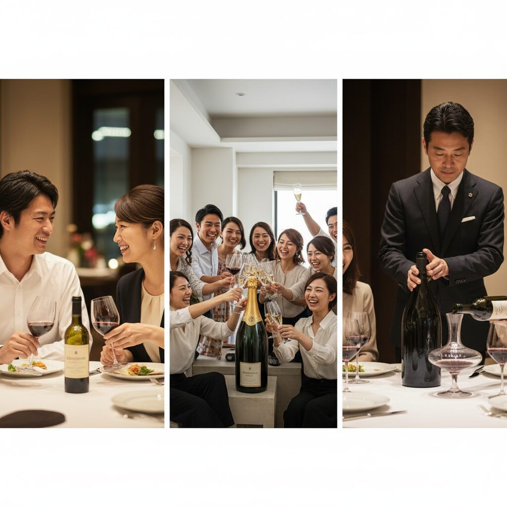 シーン別ワインのボトルサイズの選び方