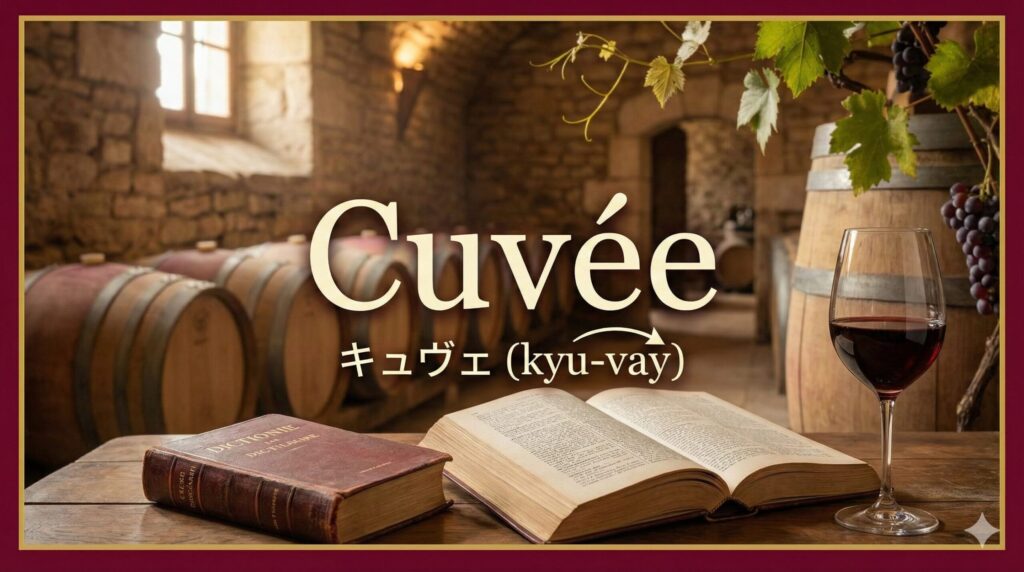 キュヴェの正しい読み方とフランス語のつづり