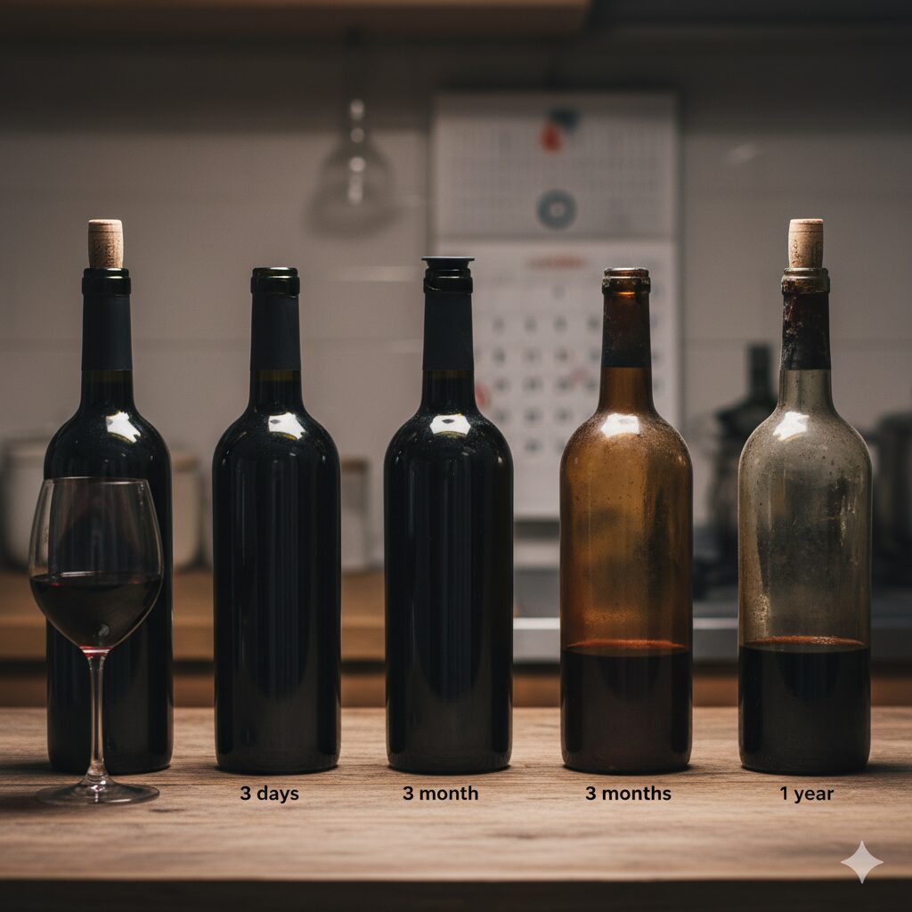 ワイン開封後の賞味期限は？期間別に解説