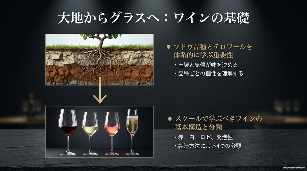ブドウ品種とテロワール、ワインの基本構造と分類