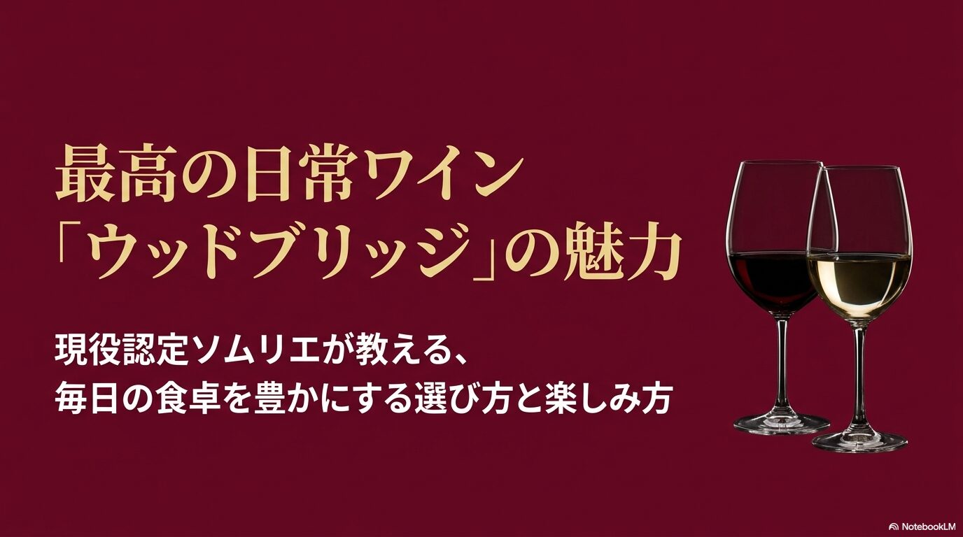 千円台で味わう極上の日常。名門ロバート・モンダヴィが手掛けるウッドブリッジのワイングラスイラスト